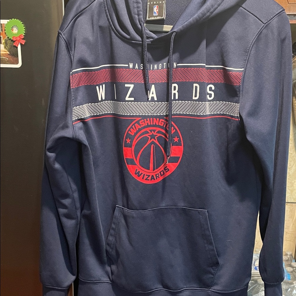 NBA Washington Wizards Navy and Red Hooded Sweatshirt